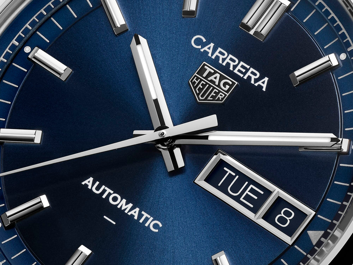 TAG Heuer Carrera 41mm Blue Dial Steel Bracelet
