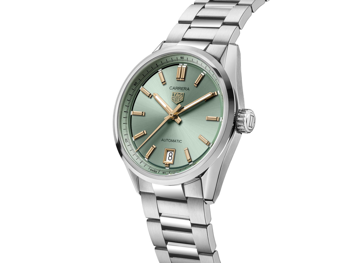 Carrera date 36mm Green