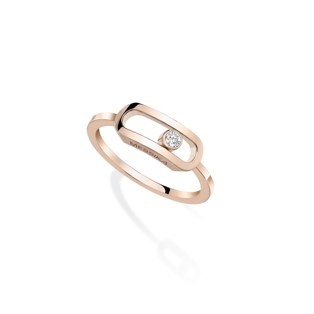 Move Uno Diamond Ring Large Pink Gold