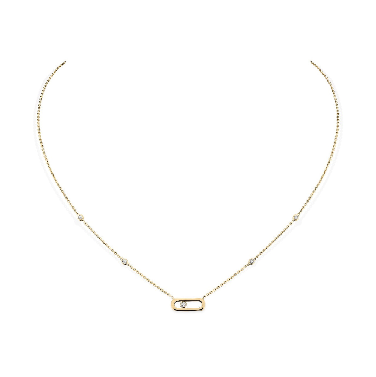 Yellow Gold Move Uno Necklace