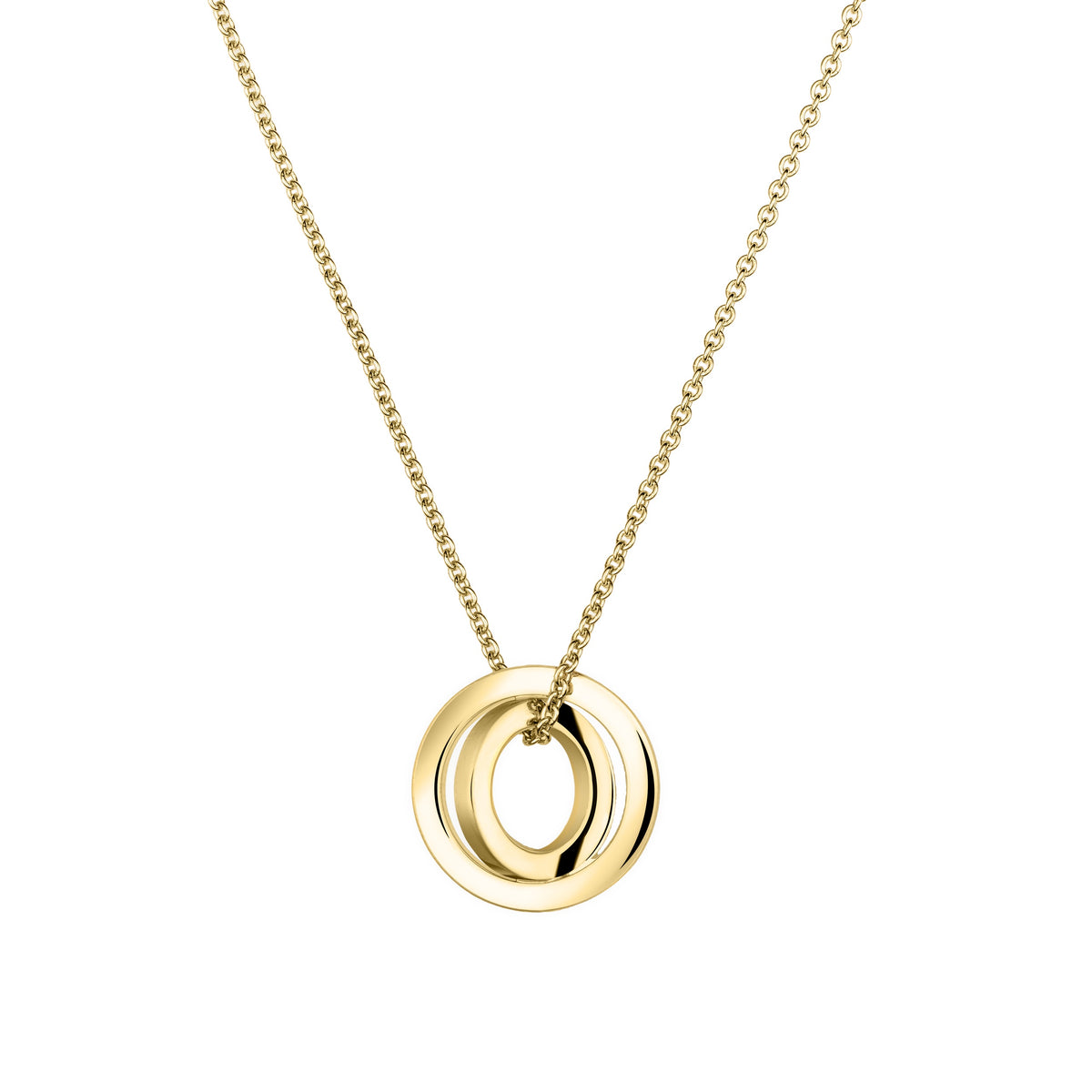 Alba YG Intertwined Circle Necklace