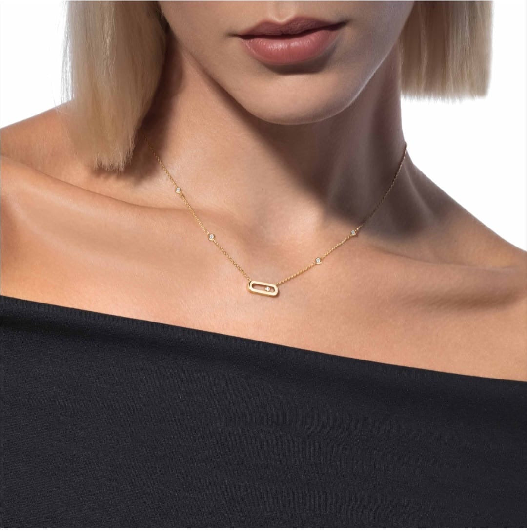 Yellow Gold Move Uno Necklace